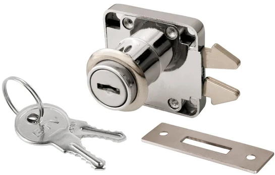Louvered lock 202 (chrome), steel wrench