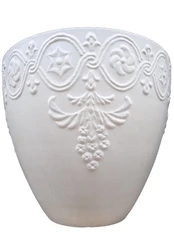 Vazonas Domoletti OM41, spw, Ø 41 cm, baltas