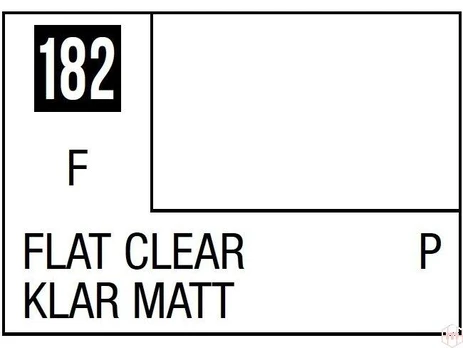 Mr Hobby Mr.Hobby - Mr.Color serijos nitro dažai C-182 Flat Clear, 10ml