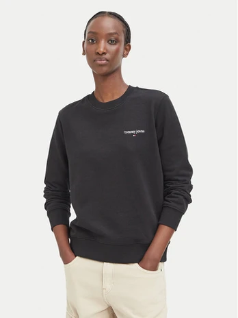 Tommy Jeans Džemperis Classic Logo DW0DW23288 Juoda Regular Fit