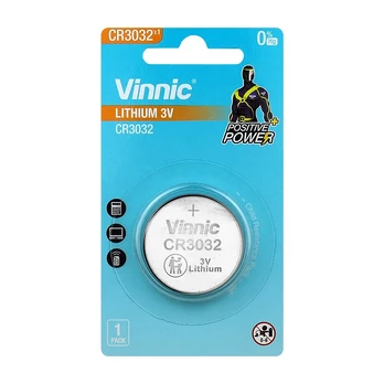 Baterija - Vinnic CR3032 3V 30mm Ličio Mygtukinis Elementas