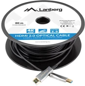 LANBERG HDMI M/M cable 80m optical AOC | CA-HDMI-20FB-0800-BK