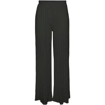 Kelnės moterims, Juoda, PCAFIE HW LACE PANTS