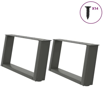 Kavos staliuko kojelės, U formos, 2 vnt., 60x(30-31)cm