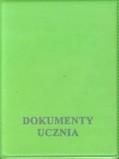 Žalias mokinio dokumentų dėklas