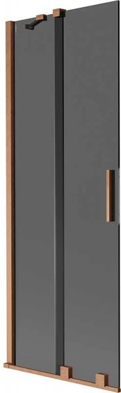 Vonios sienelė Mexen Velar, 70 x 150 cm, Brushed copper/Graphite