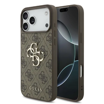 Dėklas Guess 4G Big Logo do iPhone 17 Pro Max ruda