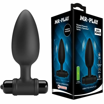 Vibruojantis analinis kamštelis „Mr. Play“