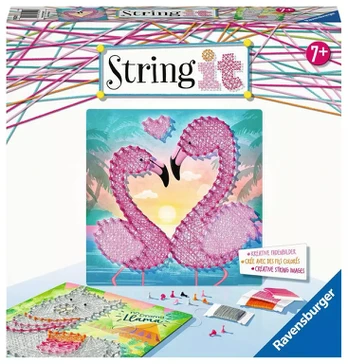 Ravensburger kūrybinis rinkinys „String it Midi: Lama ir flamingai“, nuo 7 m.
