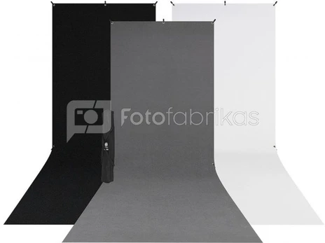 Westcott X Drop 3 Pack Sweep Backdrop Kit (5' x 12')