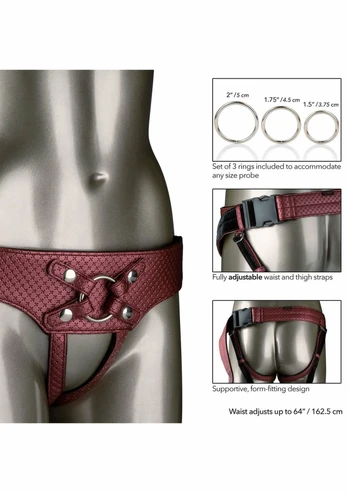 CalExotics The Regal Empress Harness Adjustable Vegan Leather 64”