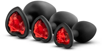 Blush LUXE BLING PLUGS MOKYMO RINKINYS RAUDONI BRANKLAI