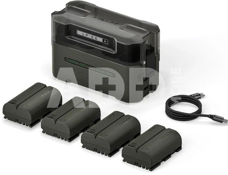 Tilta LP-E6P Charging Station Battery Kit (4 Batteries) - Green