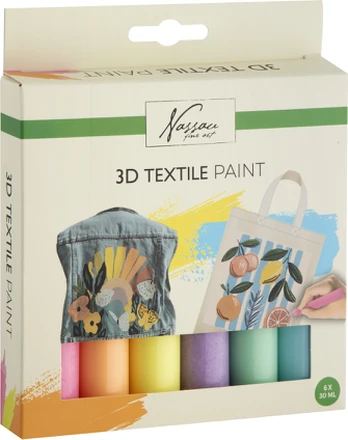 Nassau - 3D Textile Paint Set - Glitter