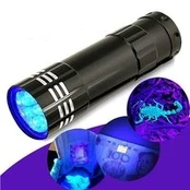 UV žibintuvėlis 9 LED