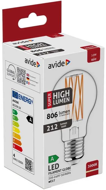 Avide LED lemputė 3.8W E27 806lm