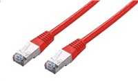 C-TECH kabelis patchcord Cat5e, FTP, červený, 0,25m