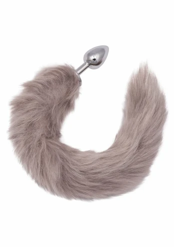 CalExotics Running Wild Tail Metallic Probe with Synthetic Fur Tail