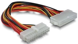 DeLOCK 82989, 0.22 m, ATX (24-pin), ATX (24-pin), Male, Female, Multicolour