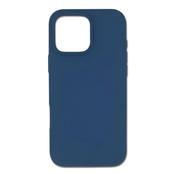 Riff Slim Soft Silicone Soft Back Cover Case for Apple iPhone 16 Pro Dark blue