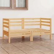 Dvivietė sodo sofa, pušies medienos masyvas kaina