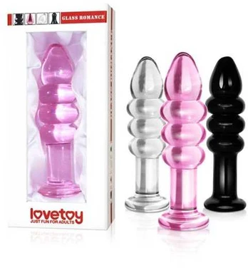 LOVETOY Glass Romance Dildo pink