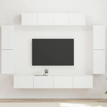 TV staliukas 4 pcs Balta