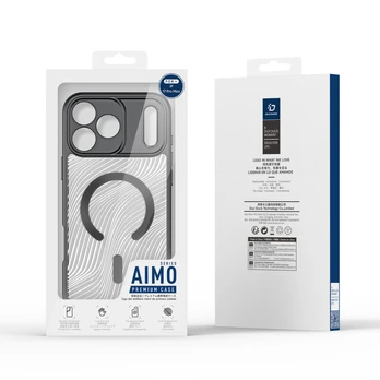 Dėklas Dux Ducis AIMO Mag Case for iPhone 17 Pro Max Compatible with MagSafe - Juodas
