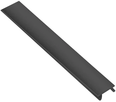 Juodas flat cover for GLAX Micro LED profile 3.05m