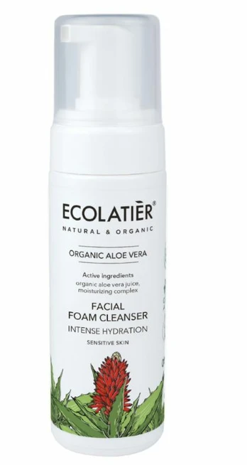 Valomosios veido putos Ecolatier Organic Aloe Vera Intense Hydration, 150 ml
