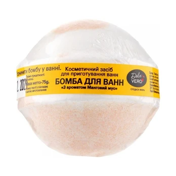 DOLCE VERO Vonios bomba Mango putesiai, 75 n
