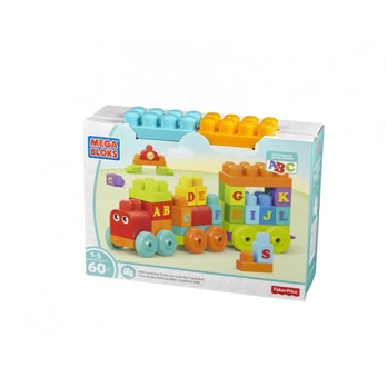 MEGA BLOKS ABC Traukinys 60 detalių DXH35