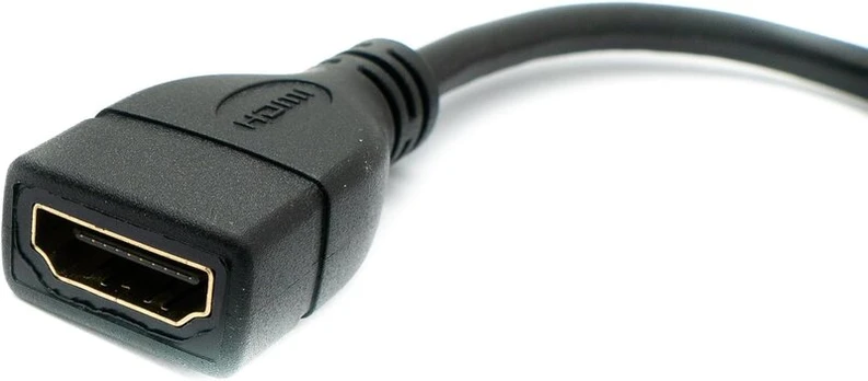 Micro Hdmi į Hdmi kampinis adapteris, 90 laipsnių