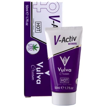 HOT stimuliuojantis kremas vulvai su CBD, 50 ml