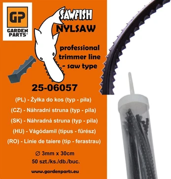 Universalus PJOVIMO VALAS - SAW LINE 3,0mm 50 VNT. 30cm