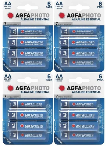 Elementai šarminiai AgfaPhoto Essential AA 24vnt