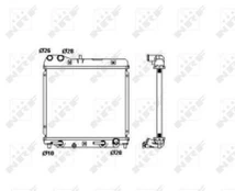 Variklio radiatorius NRF NRF 53408
