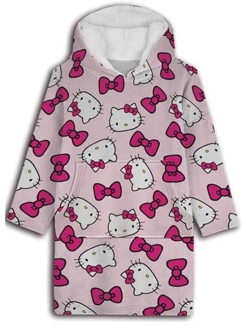 Sanrio Hello Kitty oversize sweatshirt coat kids coral