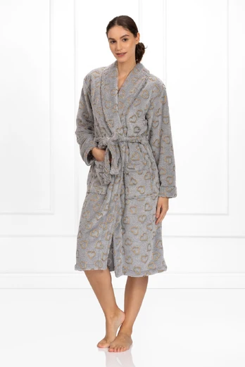 Chalatas Zoe Grey S-3XL
