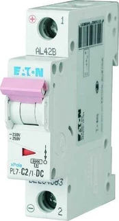 Eaton PL7-C2/1-DC VIRŠSROVĖS PERTRAUKIS 10KA DC