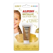 Gelis grimui 14ml ALPINO Glitter gold bls kaina