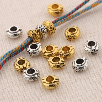 Karoliukai gėlių raštas, Golden 40pcs