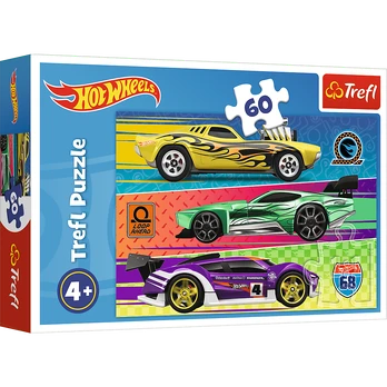 HOT WHEELS TREFL Dėlionė, 60 det.