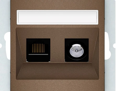 Kompiuterio ir antenos lizdas Vilma QR1000, ruda