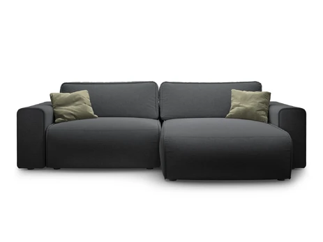 Right Corner Sofa With Bed Function And Box, "Victor", 3 Seats, 246x148x83, Anthracite