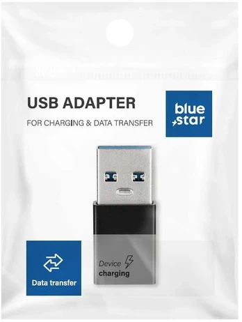 Adapteris Type C to USB A 3.0 Blue Star - juodas