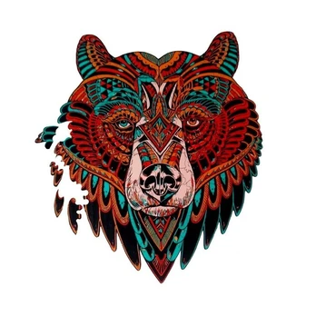 Medinė dėlionė Lokys