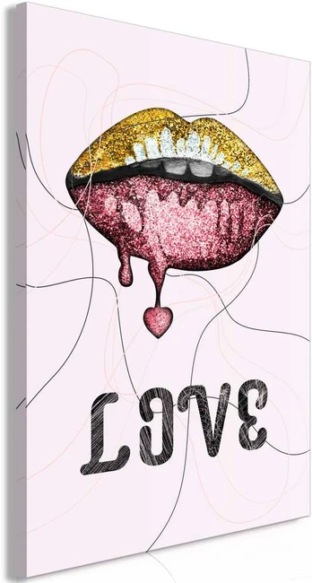 Artgeist Paveikslas - Liquid Lips (1 Part) Vertical