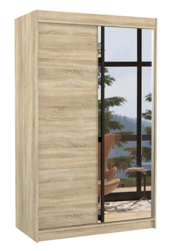 Sliding wardrobe with mirror REWENA 120