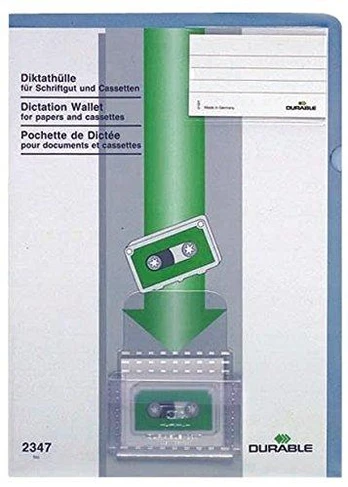 Durable Diktathülle blau